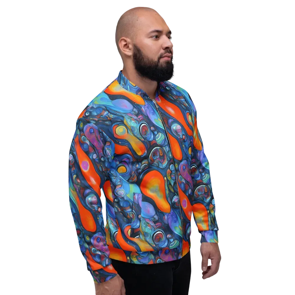 Blue Voltage on Bomber Jacket — Right