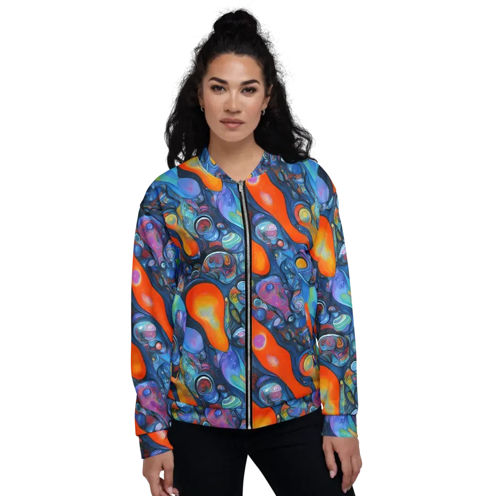 Blue Voltage on Bomber Jacket — Front