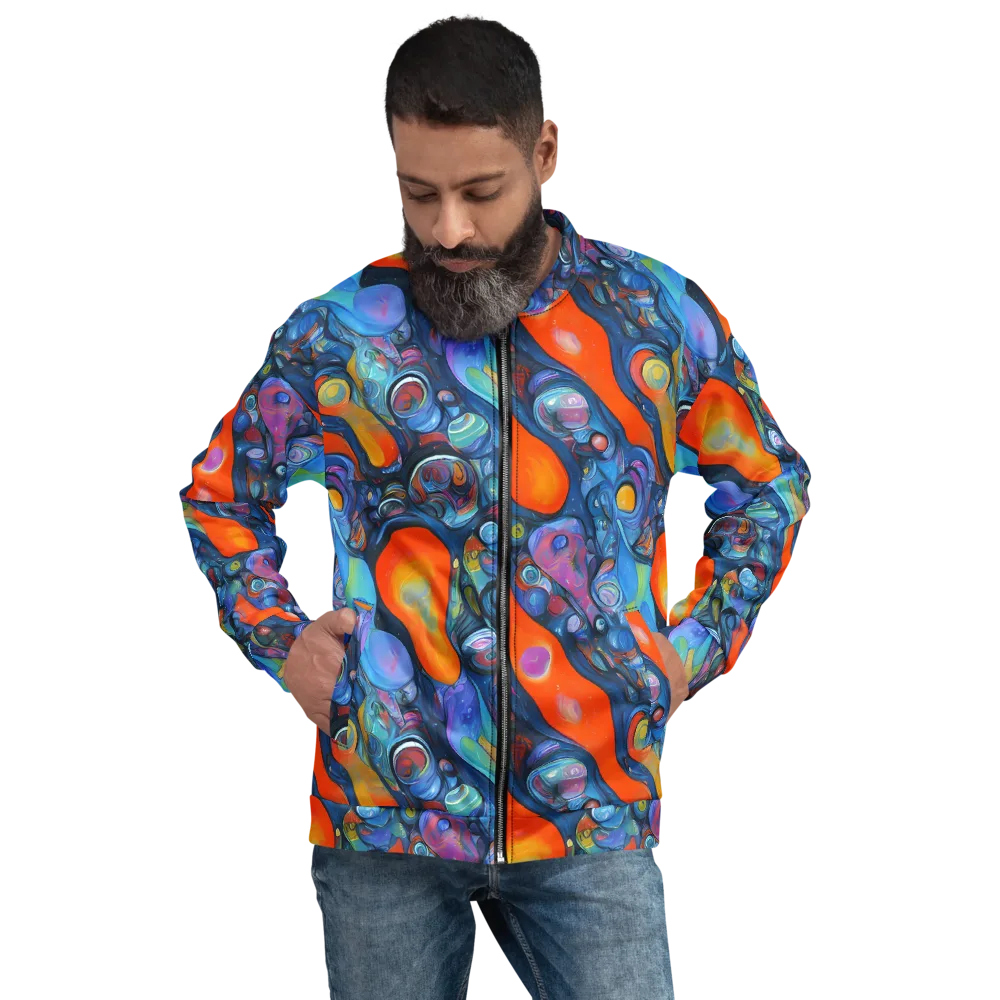 Blue Voltage on Bomber Jacket — Front