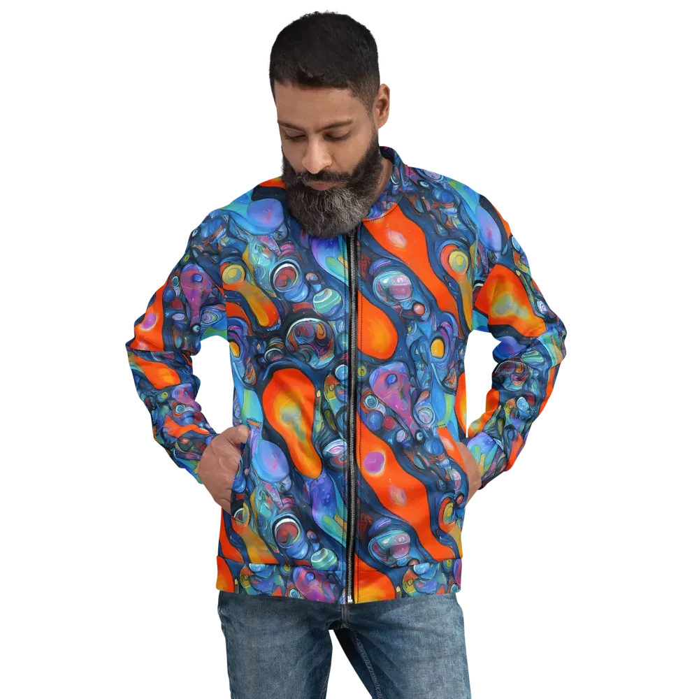 Blue Voltage on Bomber Jacket — Front