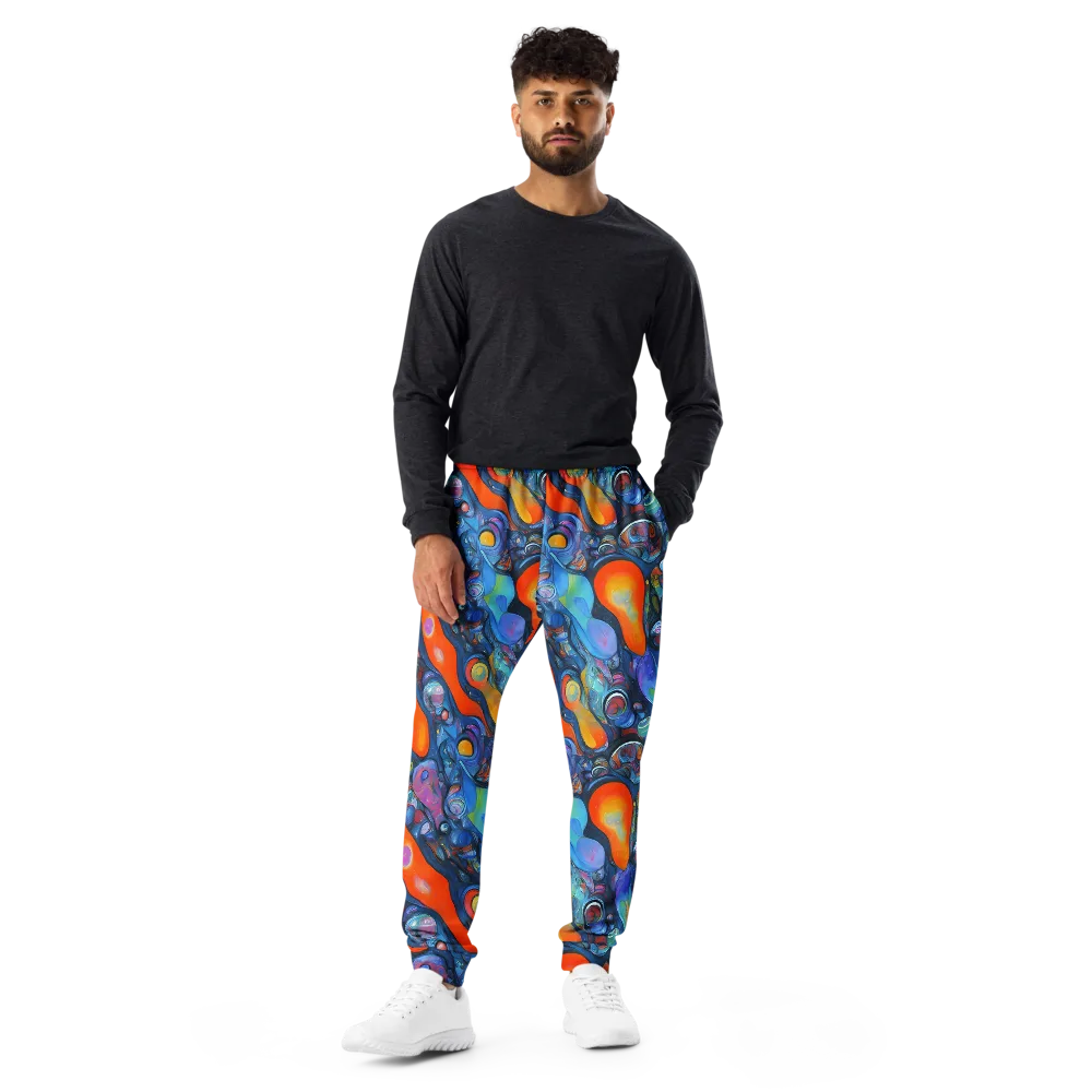 Blue Voltage on Men's Joggers — Front