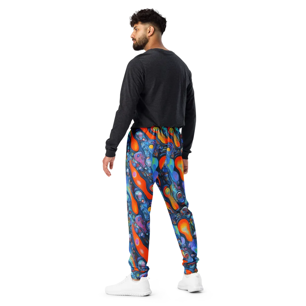 Blue Voltage on Men's Joggers — Back