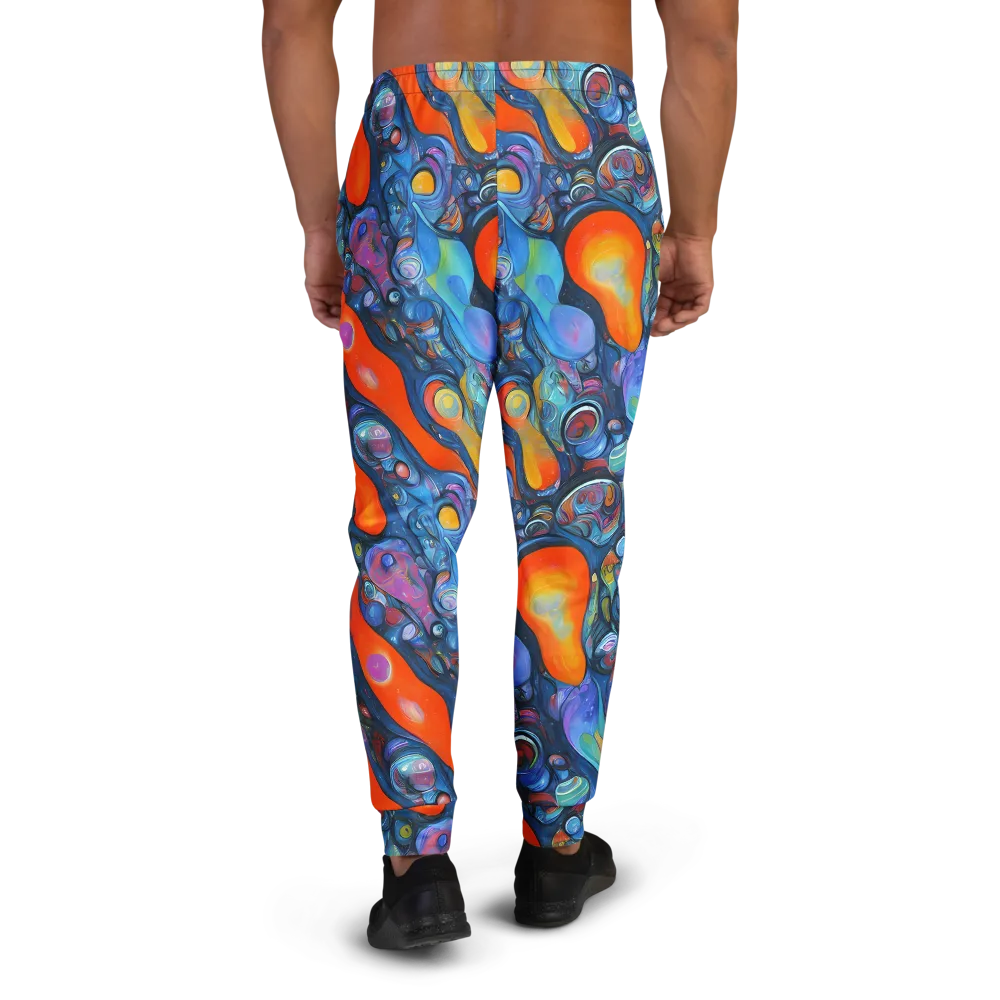 Blue Voltage on Men's Joggers — Back