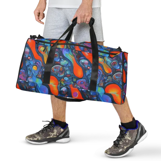 Blue Voltage on a Duffle Bag