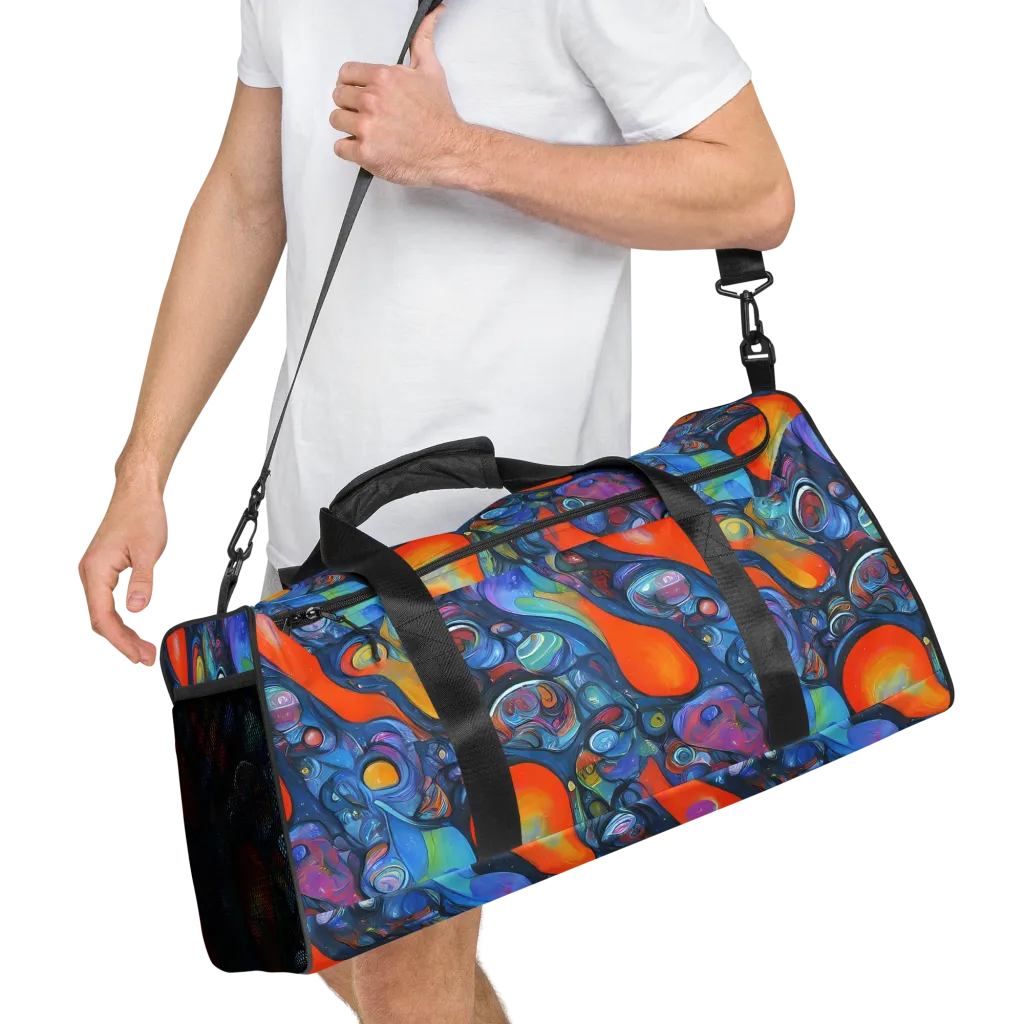 Blue Voltage on Duffle Bag — Right Front