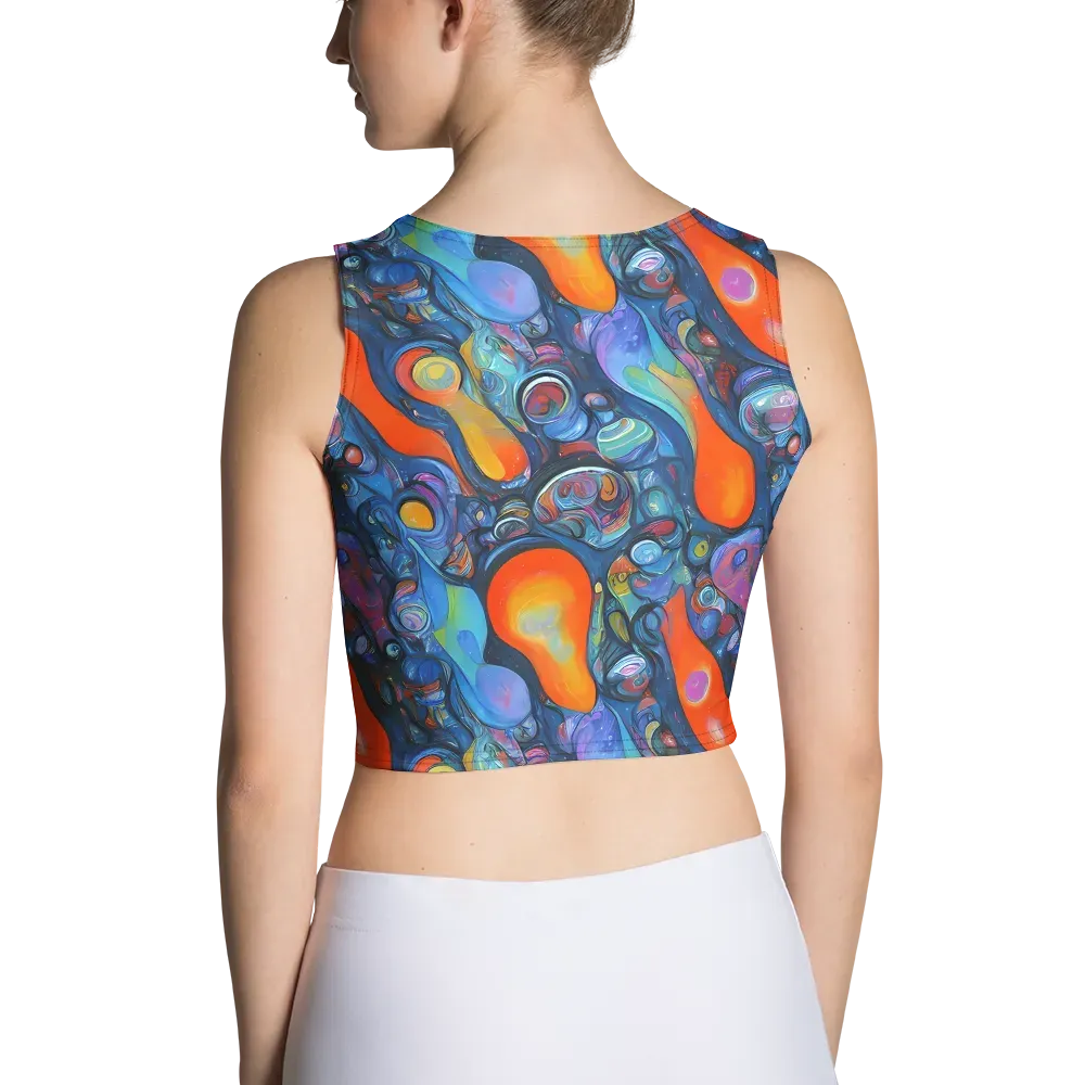 Blue Voltage on Crop Top — Back