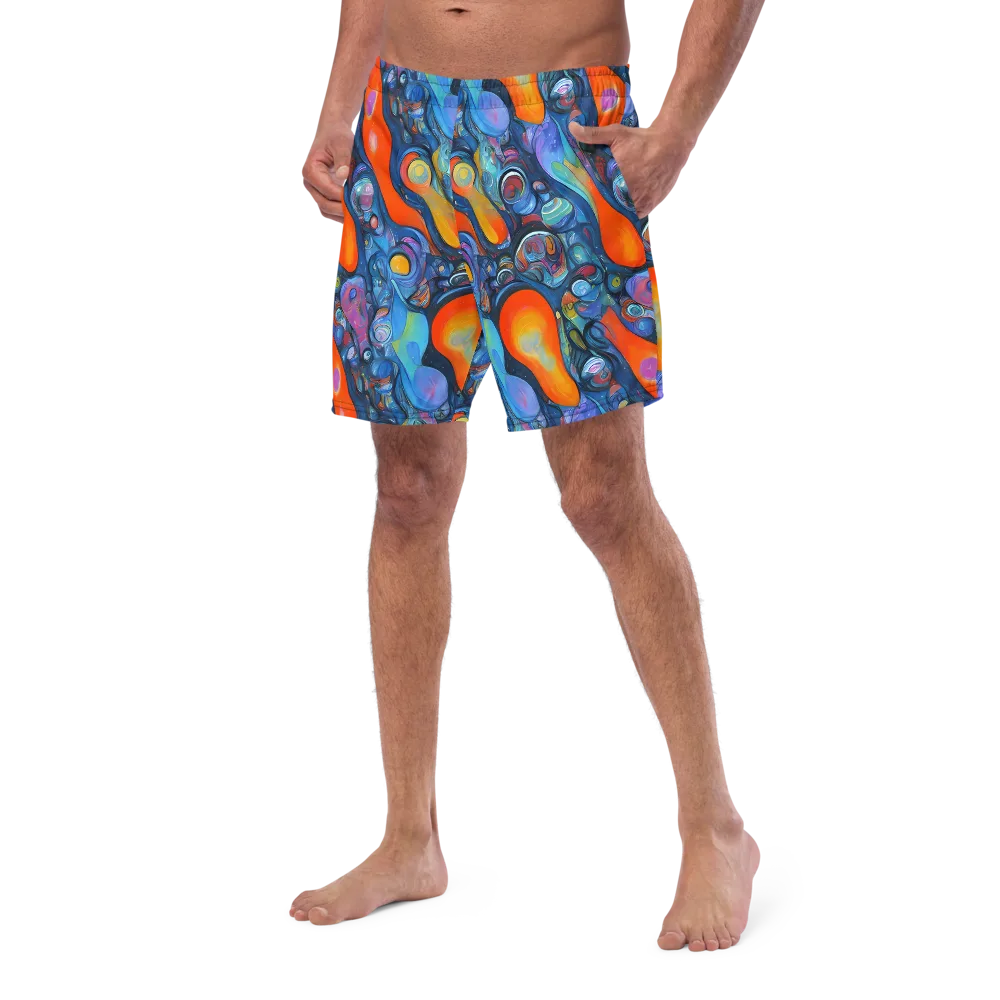 Blue Voltage on Swim Trunks — Left Front
