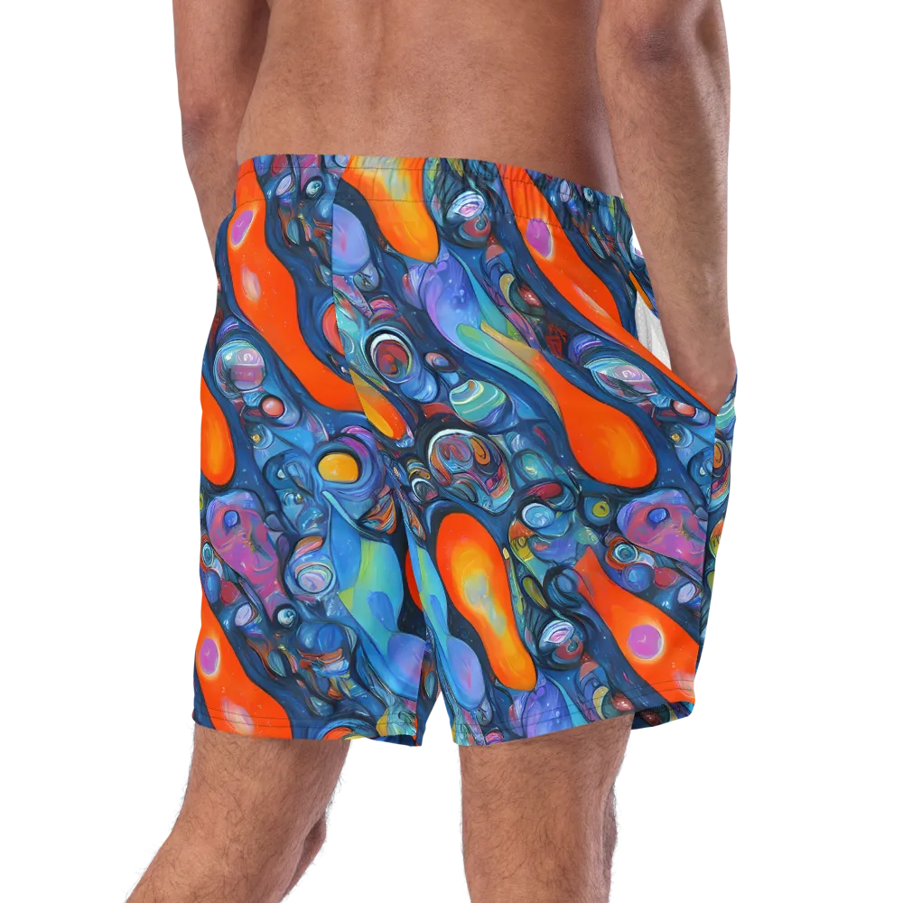 Blue Voltage on Swim Trunks — Right Back