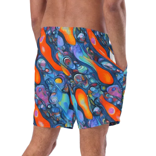 Blue Voltage on a Swim Trunks