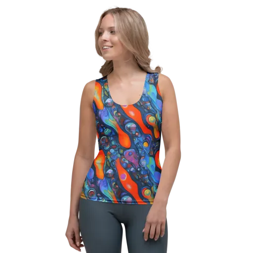 Blue Voltage on a Women's Tank Top