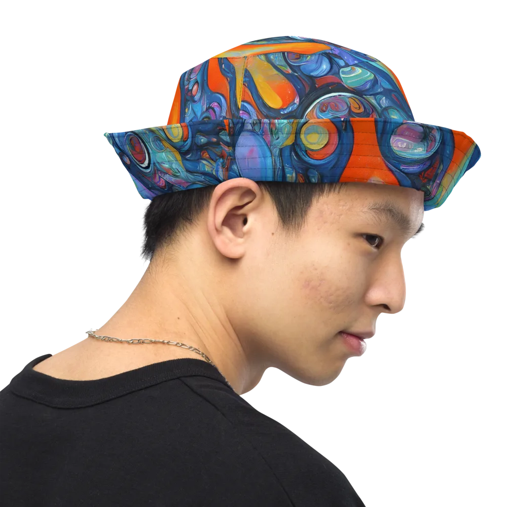 Blue Voltage on Reversible Bucket Hat — Right Outside