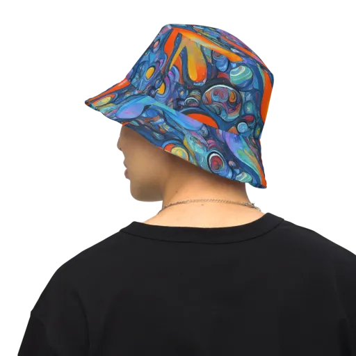 Blue Voltage on a Reversible Bucket Hat