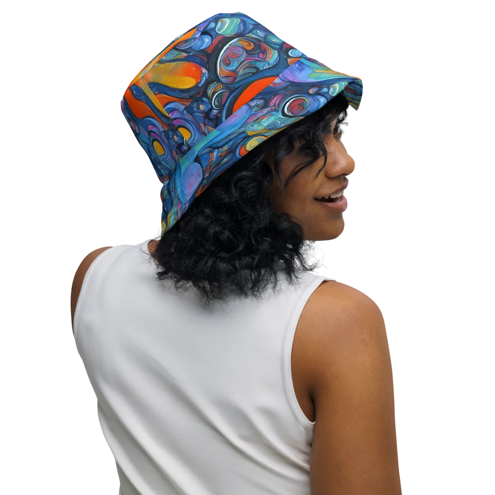 Blue Voltage on Reversible Bucket Hat — Right Outside