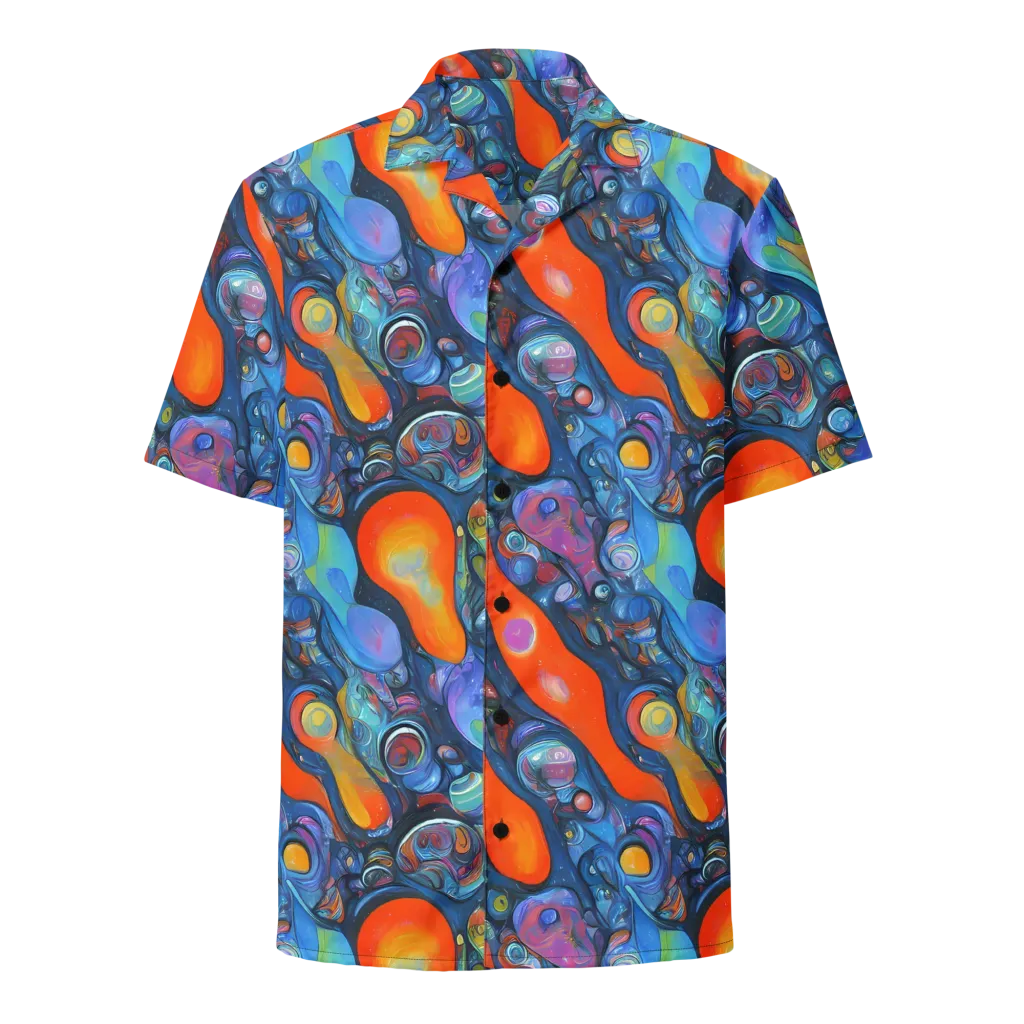 Blue Voltage on Button Shirt — Front