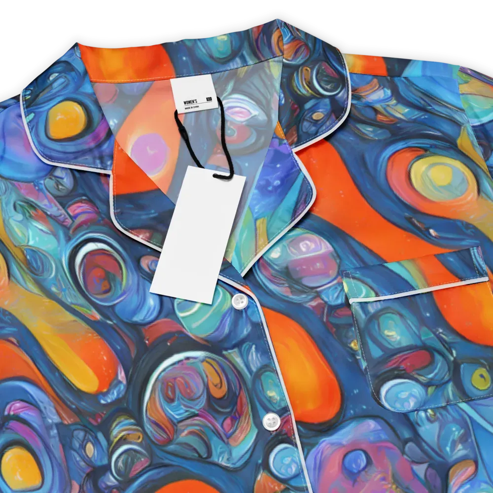 Blue Voltage on Women's Short Sleeve Pajama Top — Product details