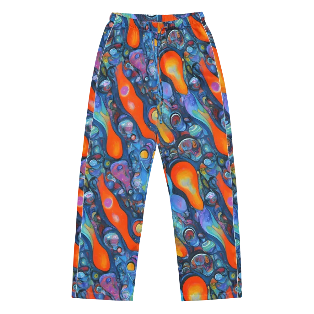 Blue Voltage on Women's Pajama Pants — Front
