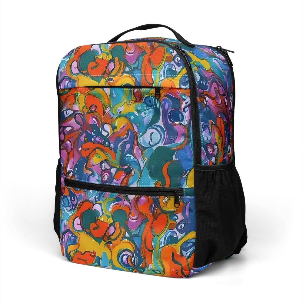 Liquid Menagerie on Utility Backpack — Left Front