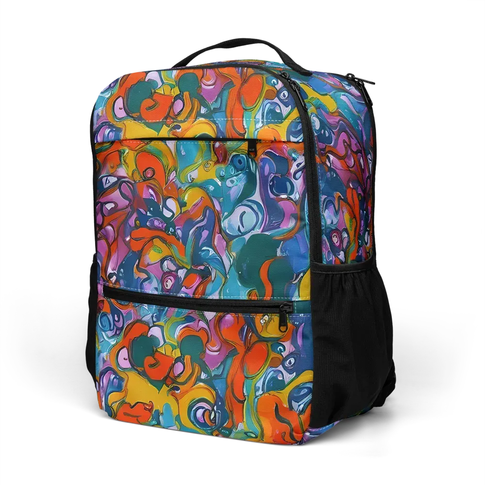 Liquid Menagerie on Utility Backpack — Left Front
