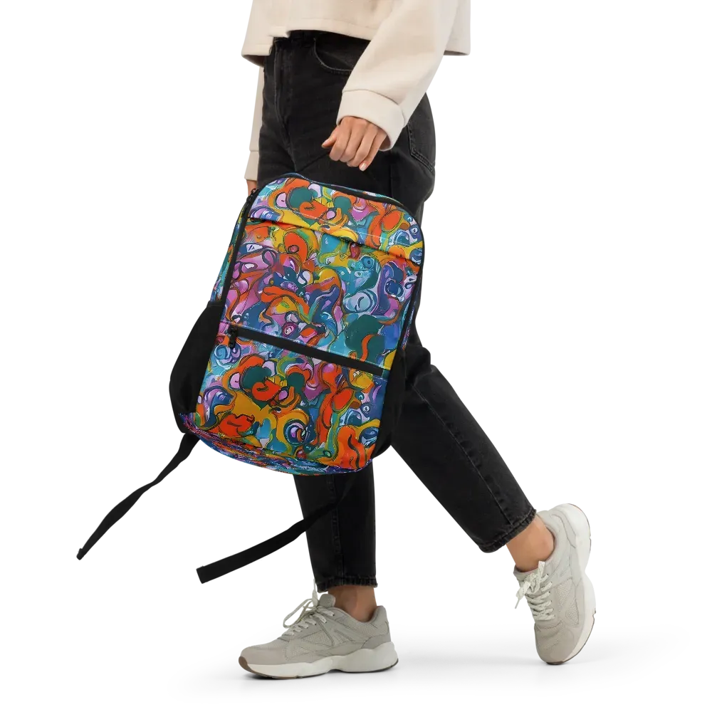 Liquid Menagerie on Utility Backpack — Front