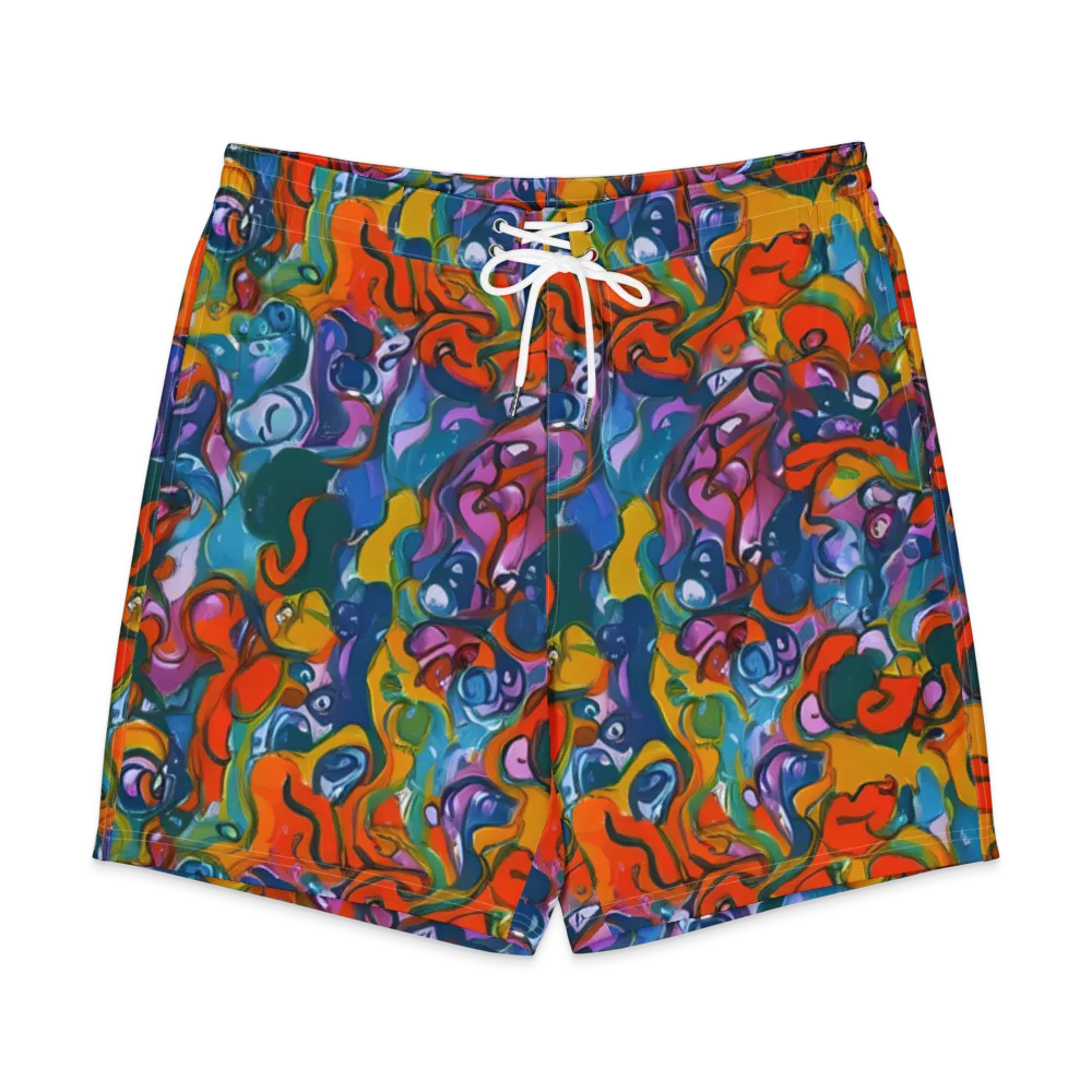 Liquid Menagerie on Men's Board Shorts — Front