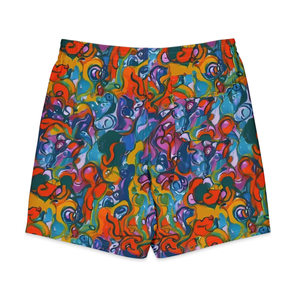 Liquid Menagerie on Men's Board Shorts — Back
