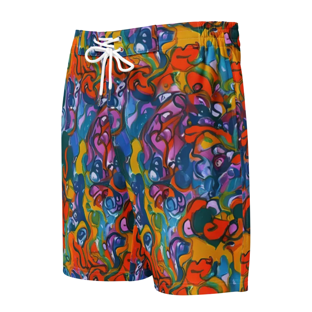 Liquid Menagerie on Men's Board Shorts — Front