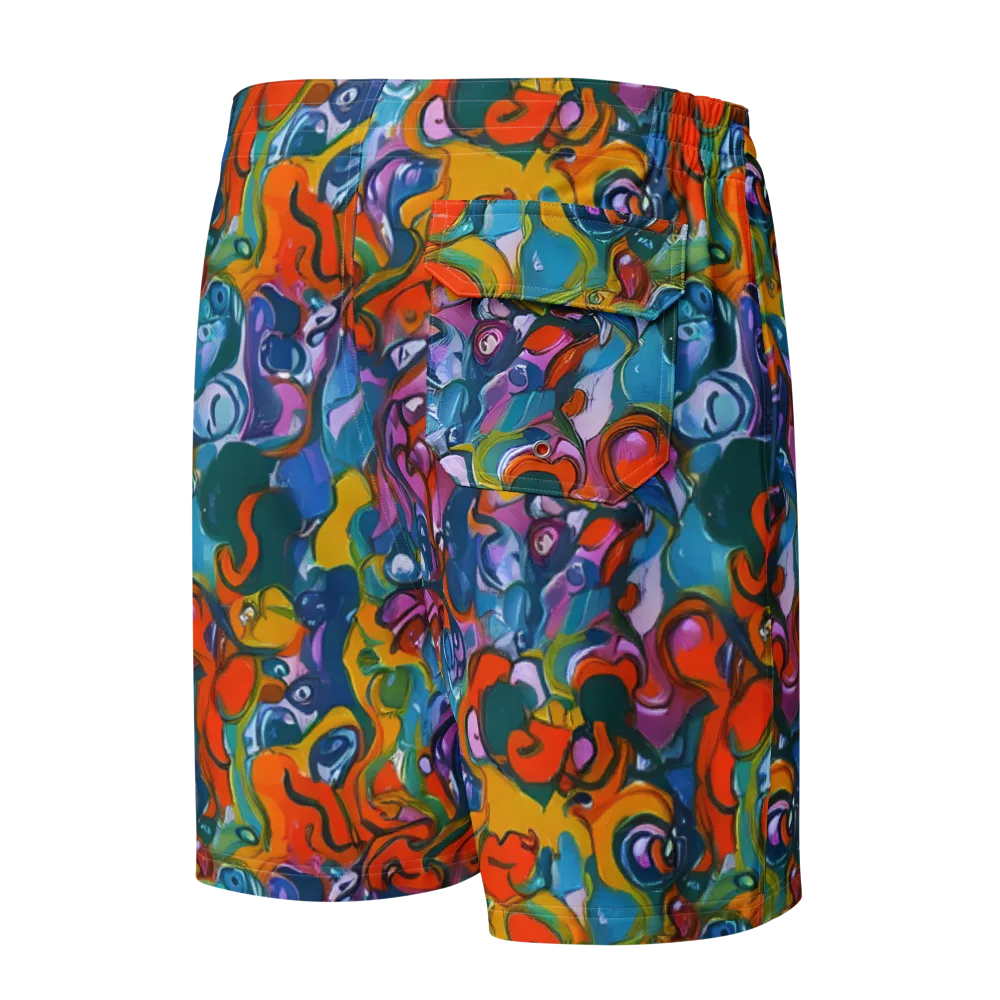 Liquid Menagerie on Men's Board Shorts — Back