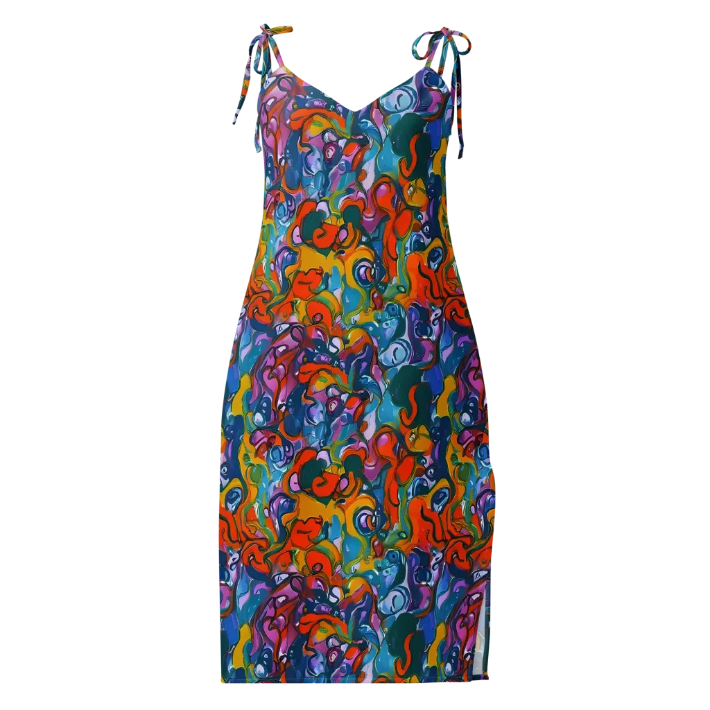 Liquid Menagerie on Slip Dress — Front