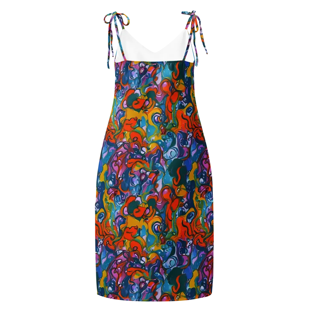 Liquid Menagerie on Slip Dress — Back