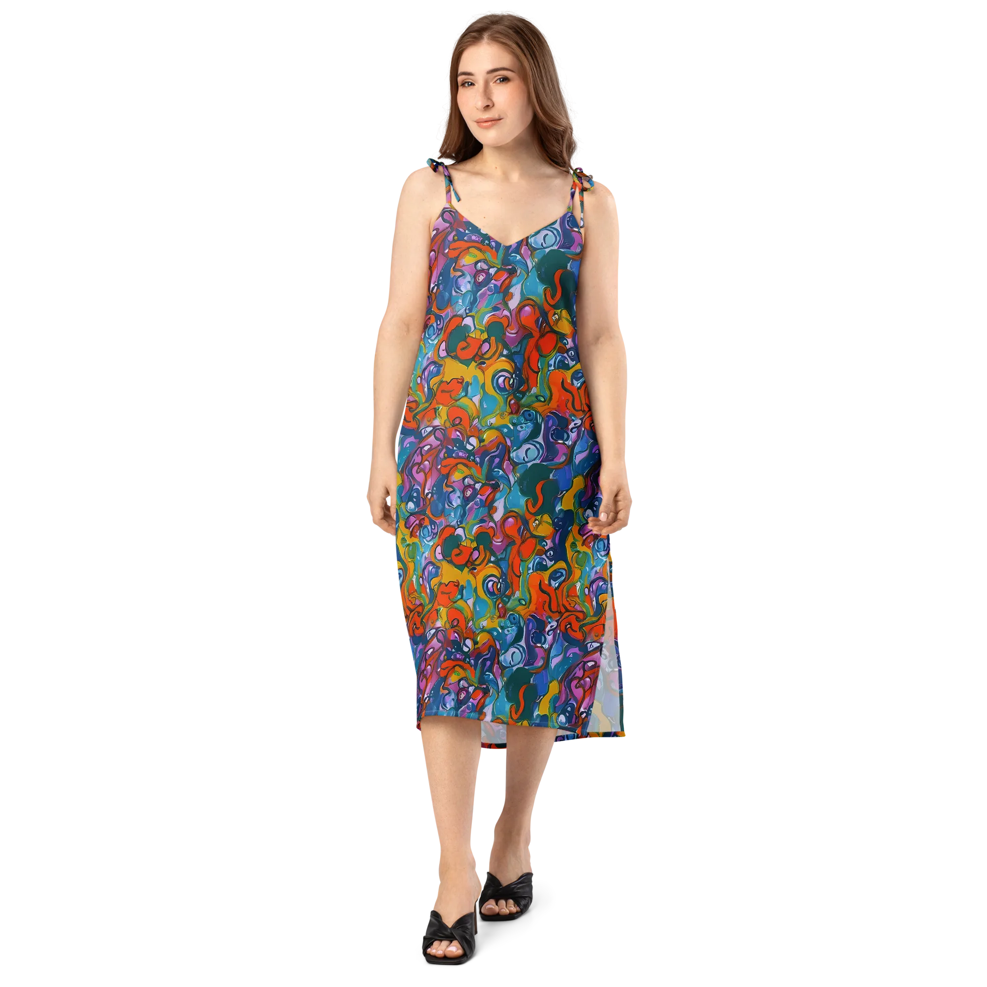 Liquid Menagerie on Slip Dress — Front