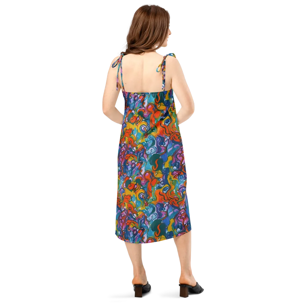 Liquid Menagerie on Slip Dress — Back