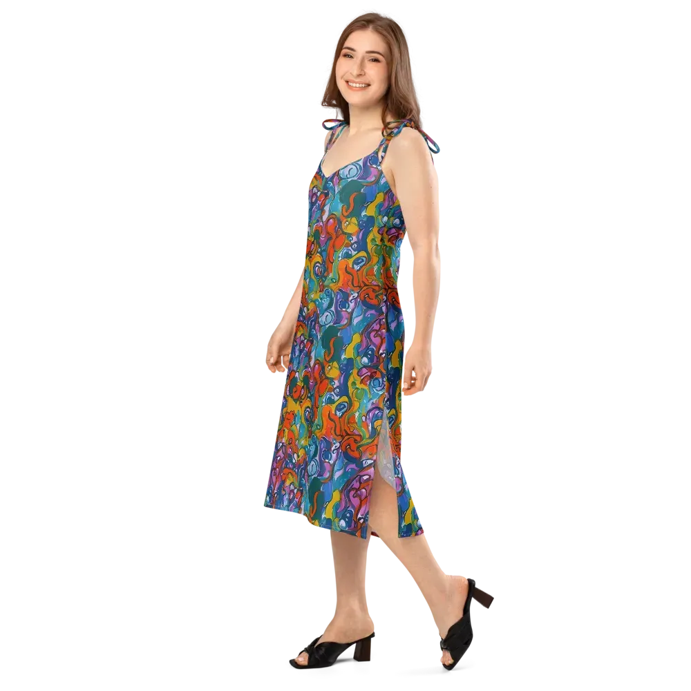 Liquid Menagerie on Slip Dress — Left Front