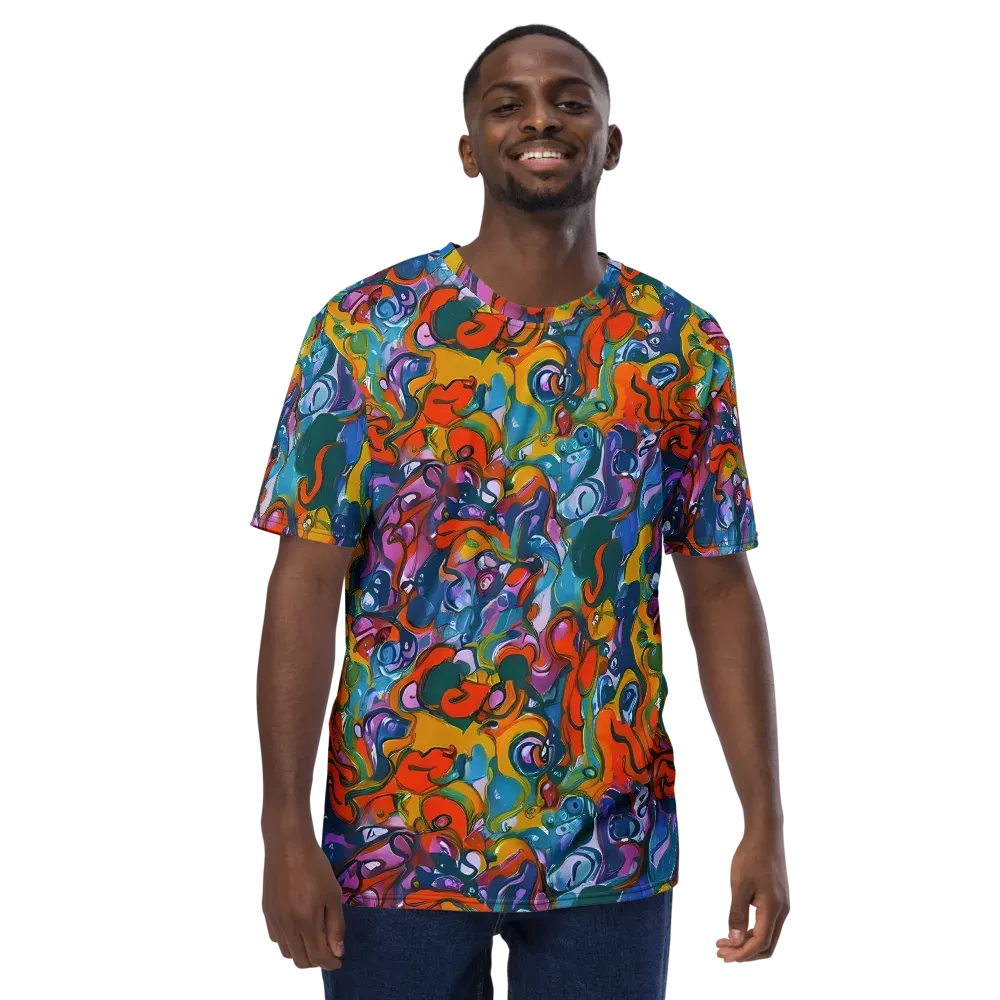 Liquid Menagerie on Men's Crew Neck T-Shirt — Front