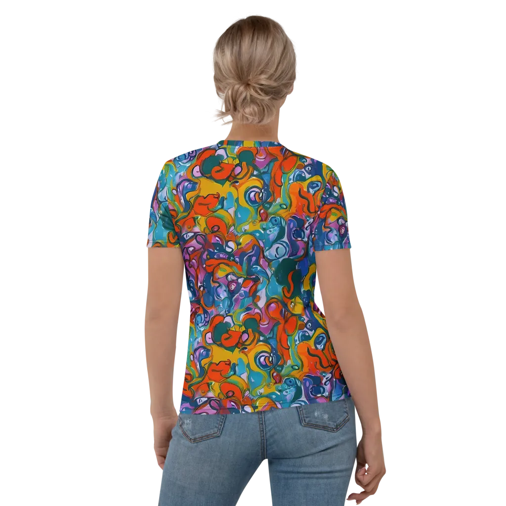 Liquid Menagerie on Women's Crew Neck T-Shirt — Back
