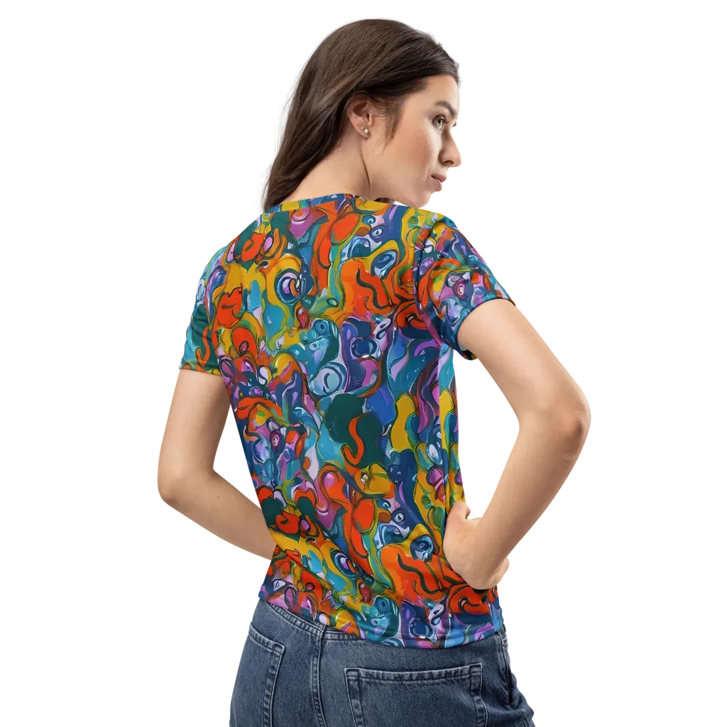 Liquid Menagerie on Women's Crew Neck T-Shirt — Back