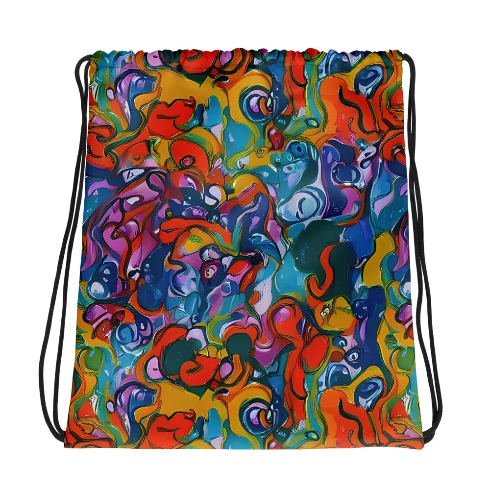 Liquid Menagerie on Drawstring Bag — Photo