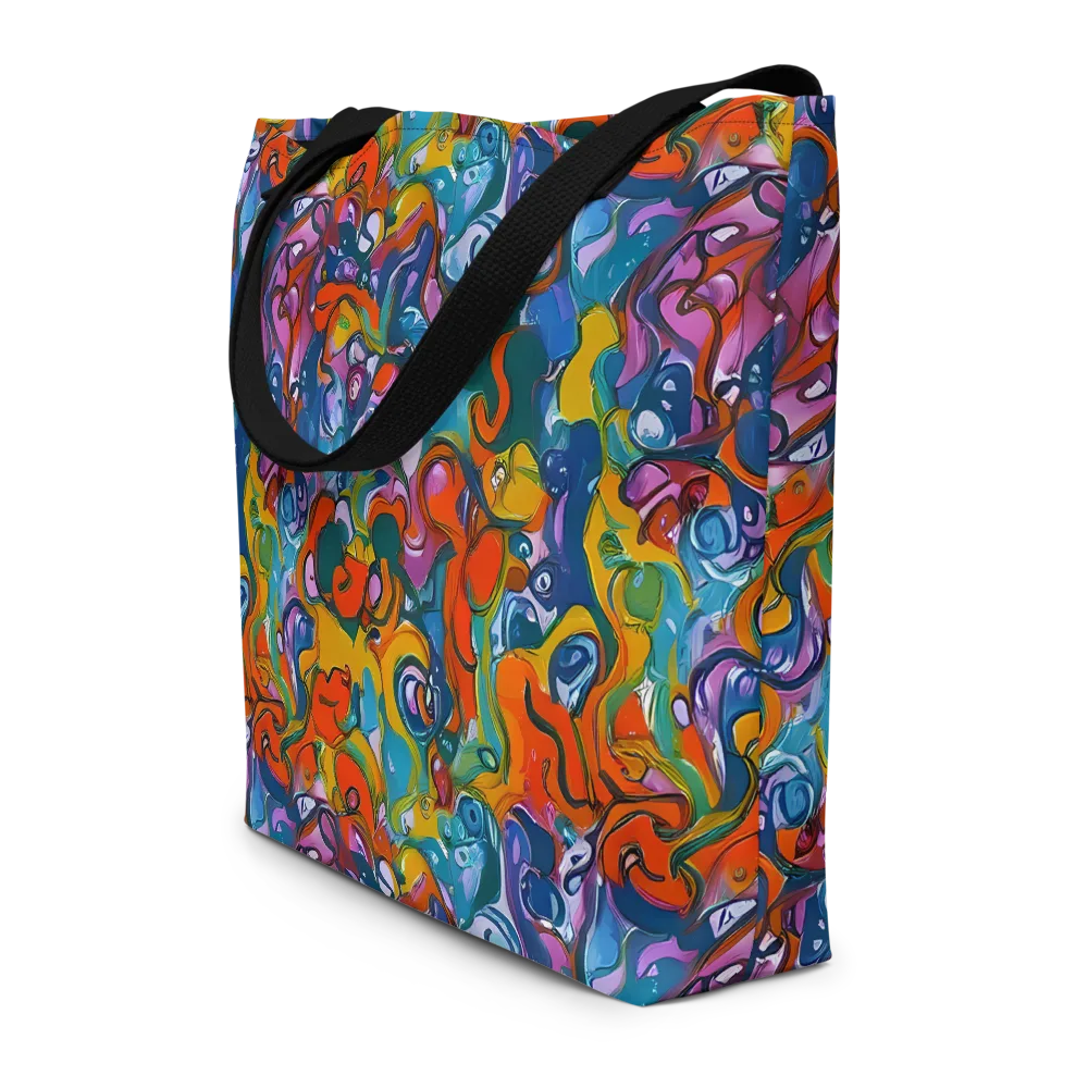 Liquid Menagerie on Large Tote Bag W/ Pocket — Front