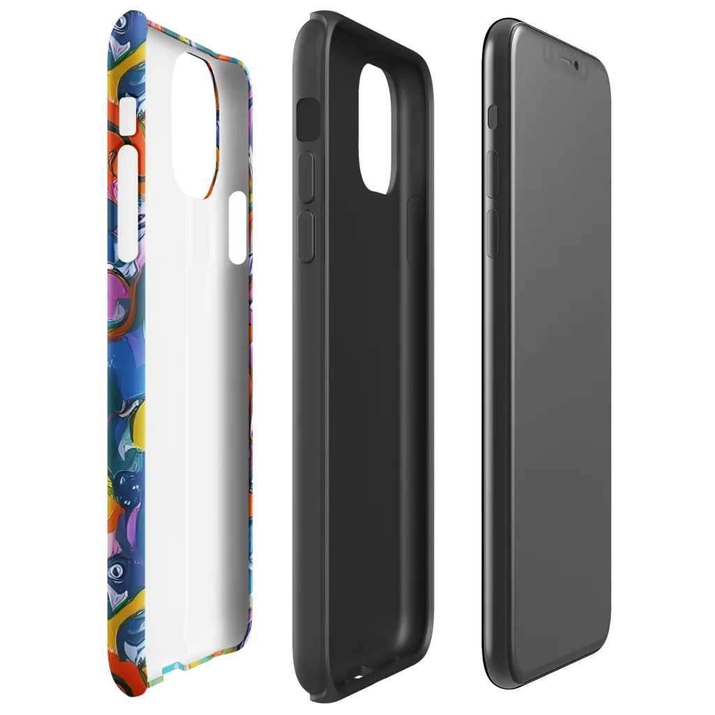 Liquid Menagerie on Tough Case for iPhone® — Right