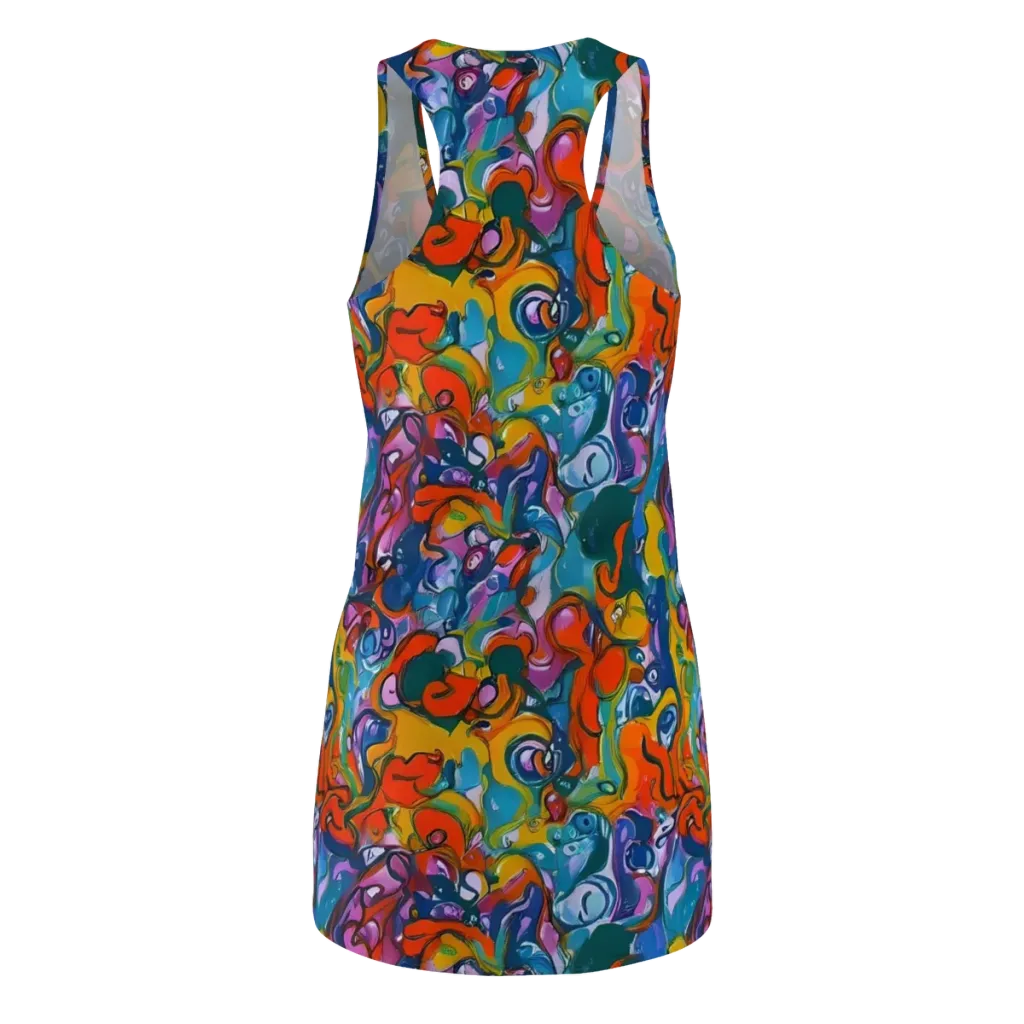 Liquid Menagerie on Racerback Dress — Back