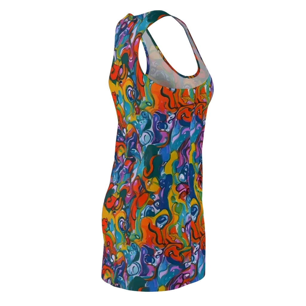 Liquid Menagerie on Racerback Dress — Back Side