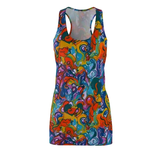 Liquid Menagerie on a Racerback Dress