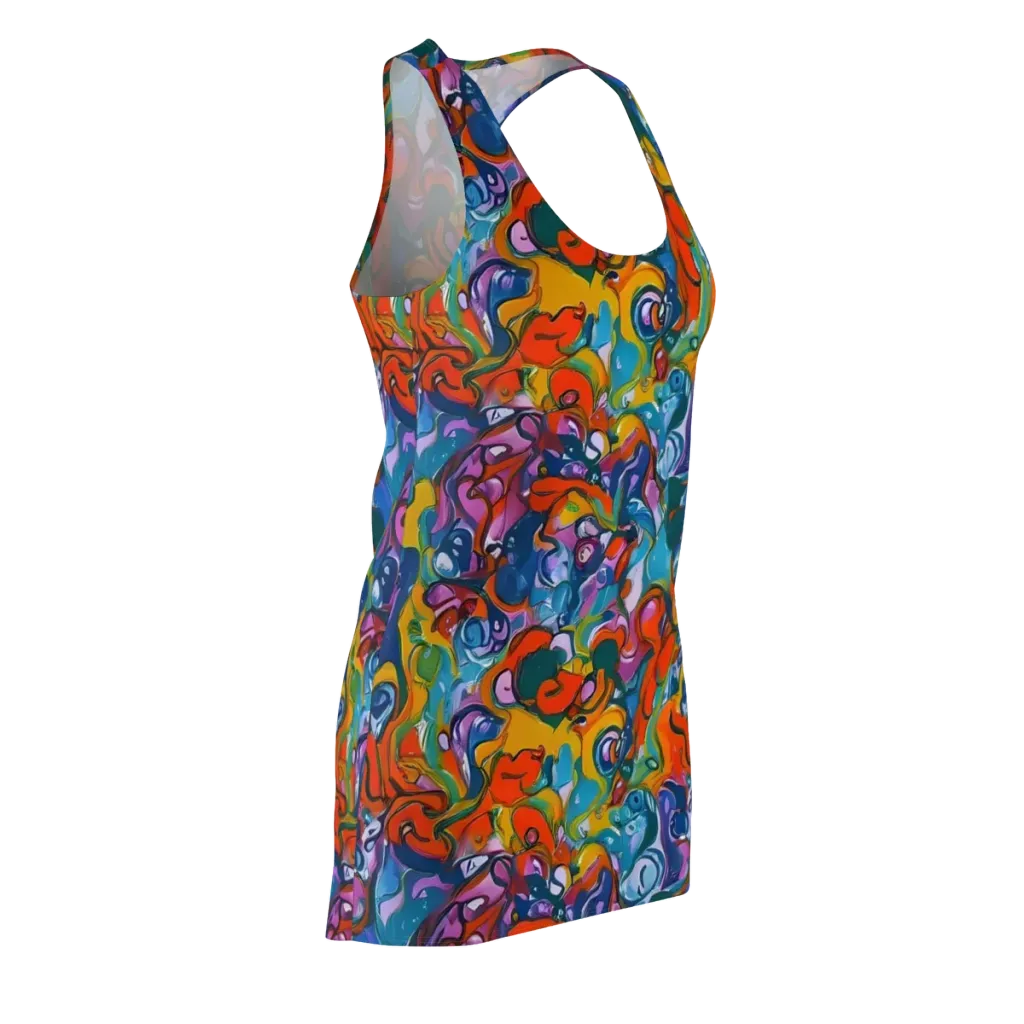 Liquid Menagerie on Racerback Dress — Front Side