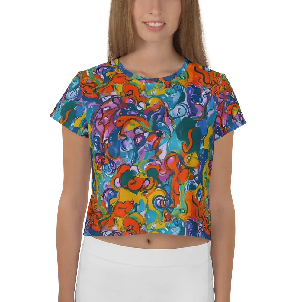 Liquid Menagerie on Crop Tee — Front