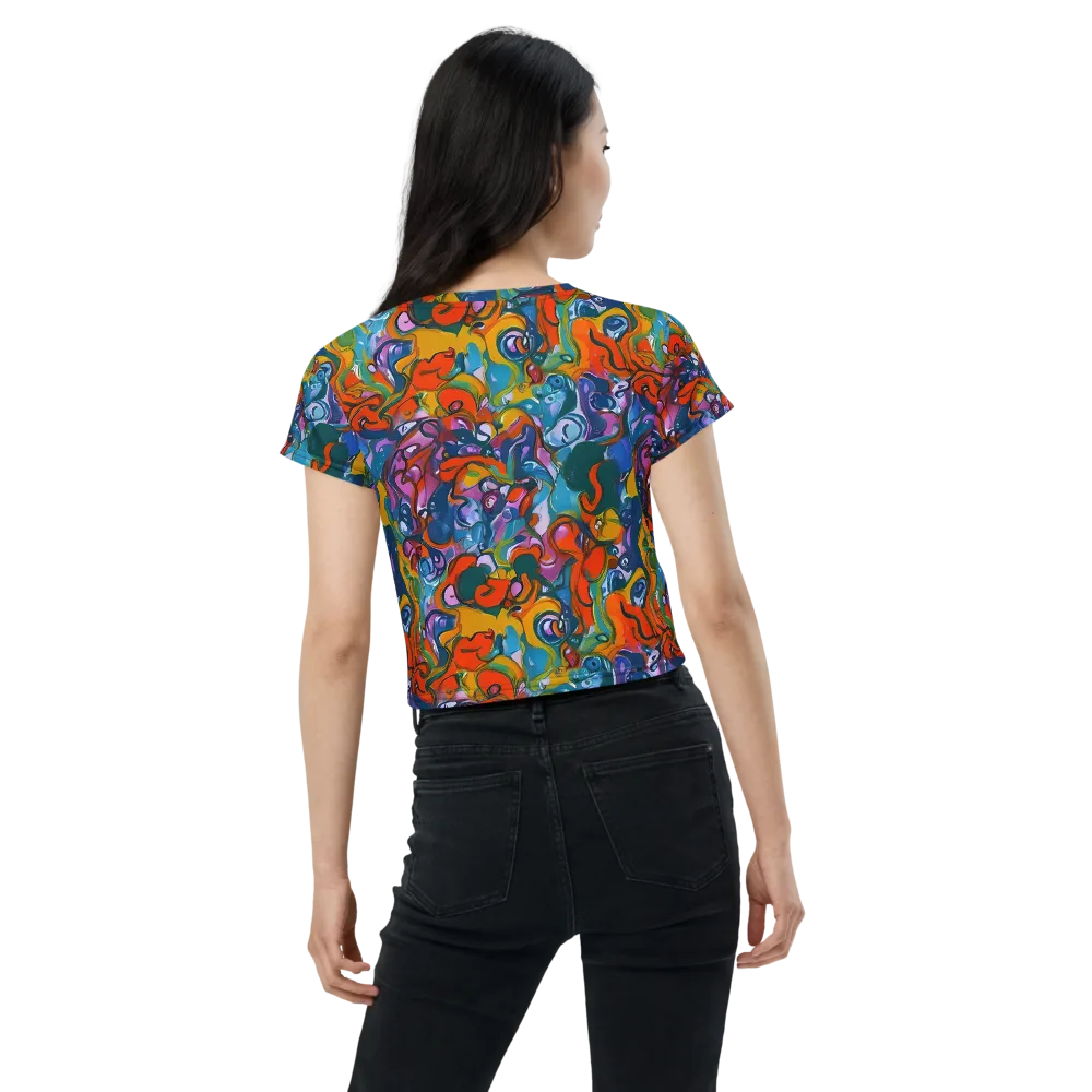 Liquid Menagerie on Crop Tee — Back
