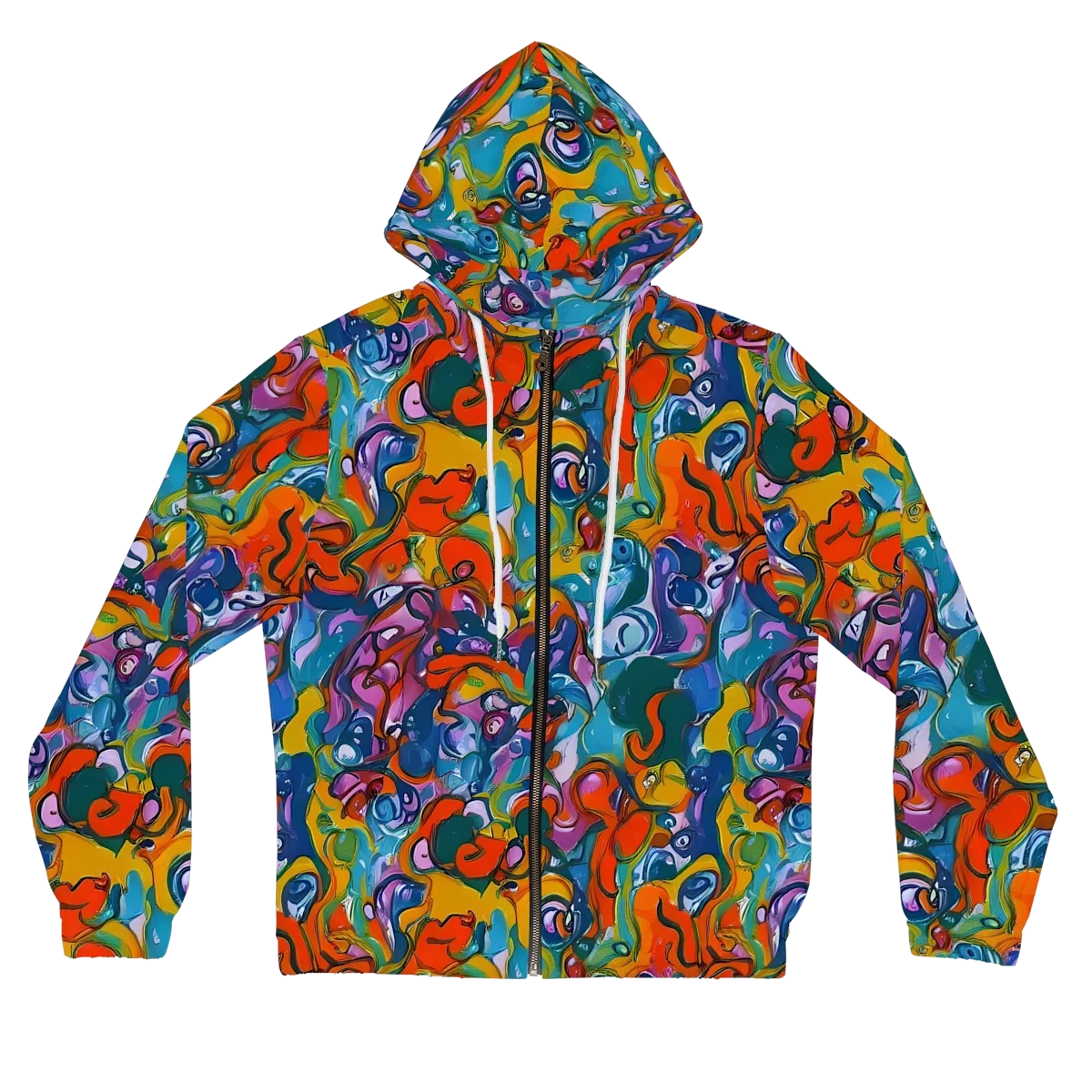 Liquid Menagerie on Women's Full-Zip Hoodie — Front