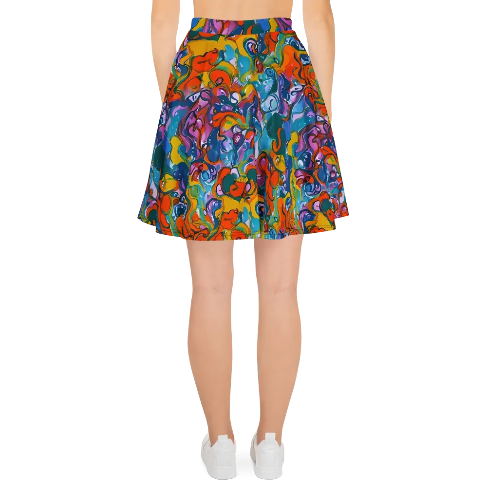 Liquid Menagerie on Skater Skirt — Back