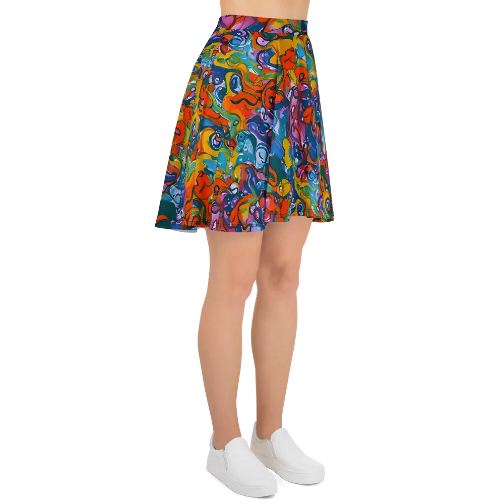 Liquid Menagerie on Skater Skirt — Right