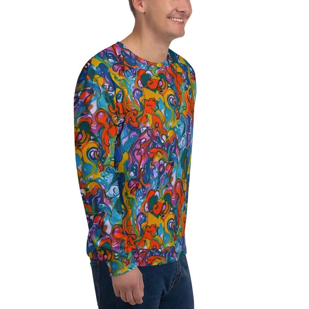 Liquid Menagerie on Sweatshirt — Right Front