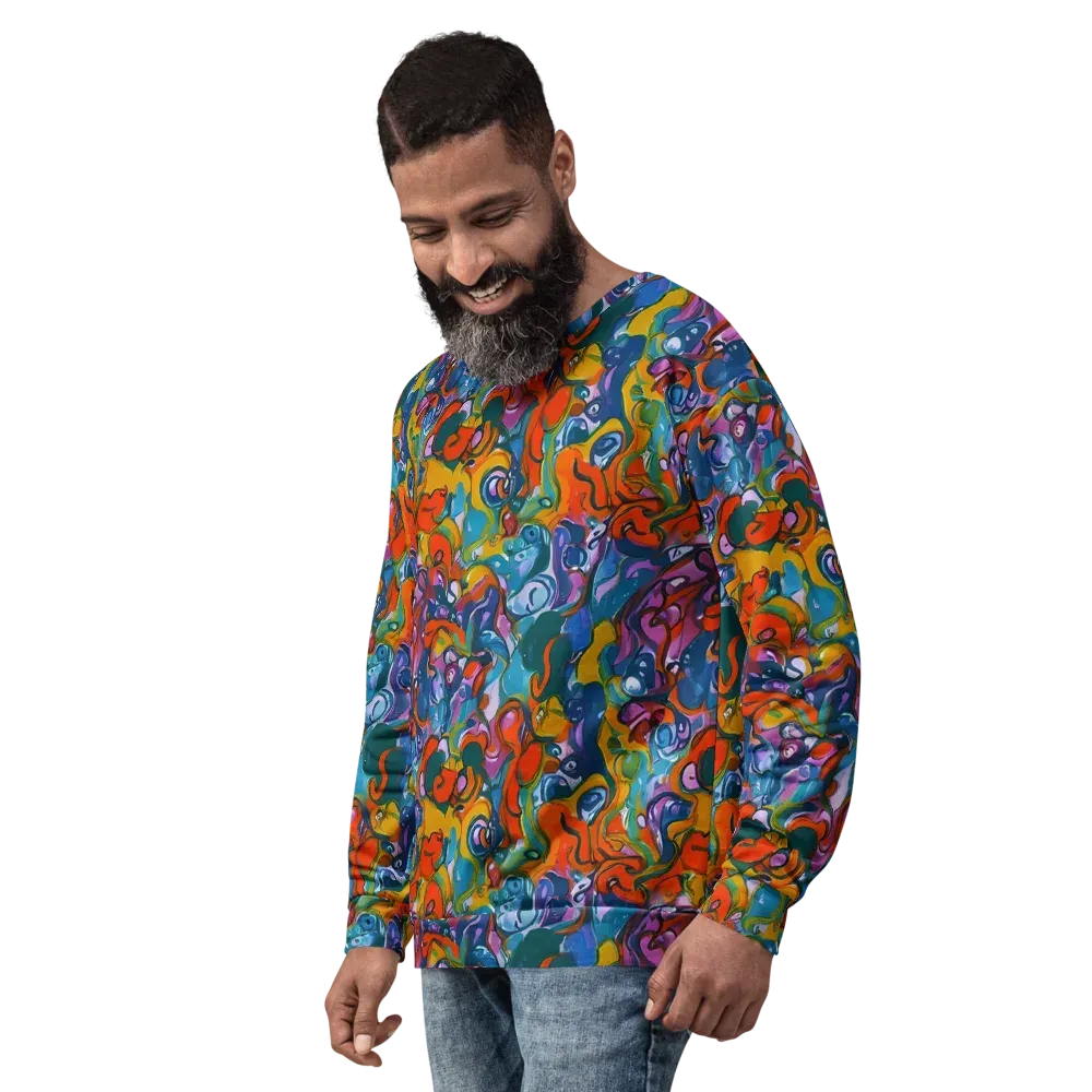 Liquid Menagerie on Sweatshirt — Left Front