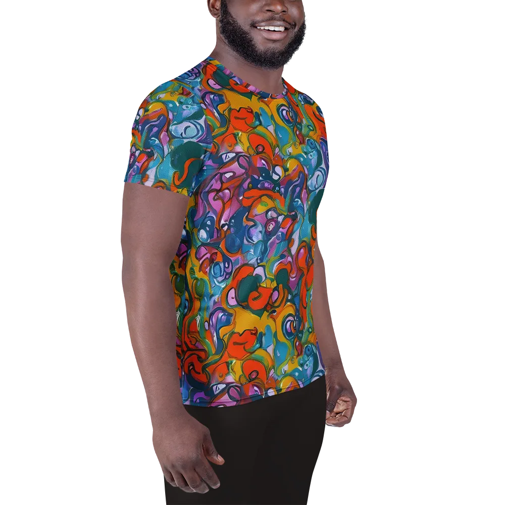 Liquid Menagerie on Men's Athletic T-Shirt — Right